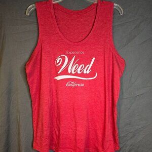 Experience Weed California Tank Top XXL Red